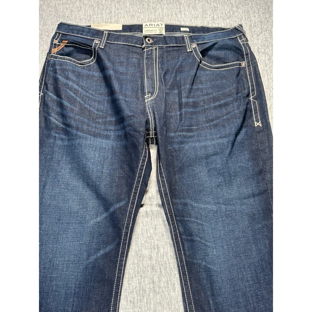 Ariat M5 Jeans Mens 44x38 Straight Leg Straight Stretch Denim Cowboy Western - Picture 9 of 16